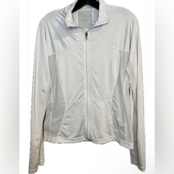Lululemon Women's Catch Me Air White Jacket Size 6 *Rare* - Picture 1 of 4